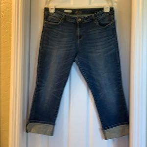 NWOT KUT from the Kloth cropped Reese jeans